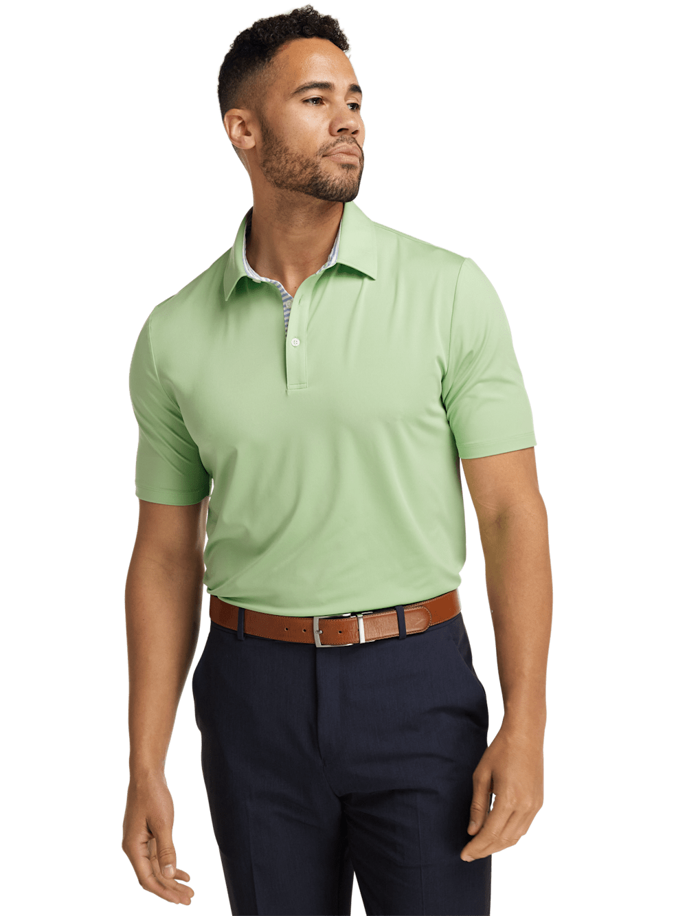Alternate Image of Performance Blend Three Button Polo-4