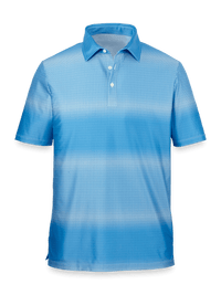 Performance Blend Three Button Polo - Blue