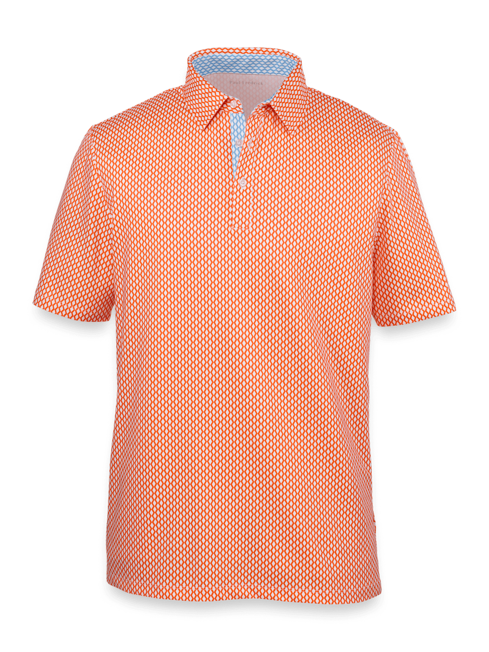 Product Image of Performance Blend Three Button Polo-Orange