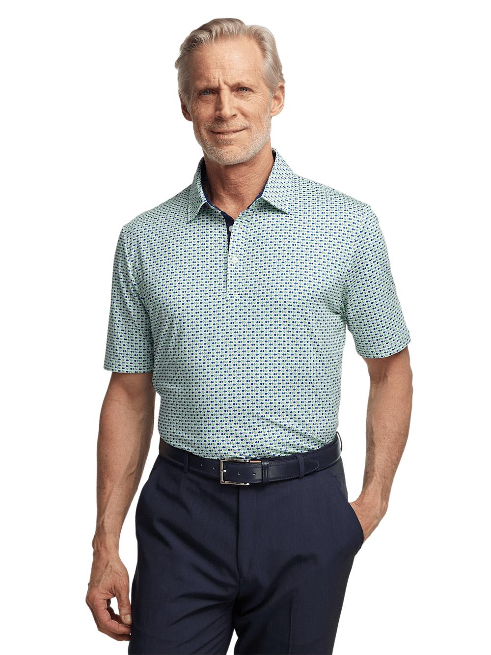 Alternate Image of Performance Blend Three Button Polo-4