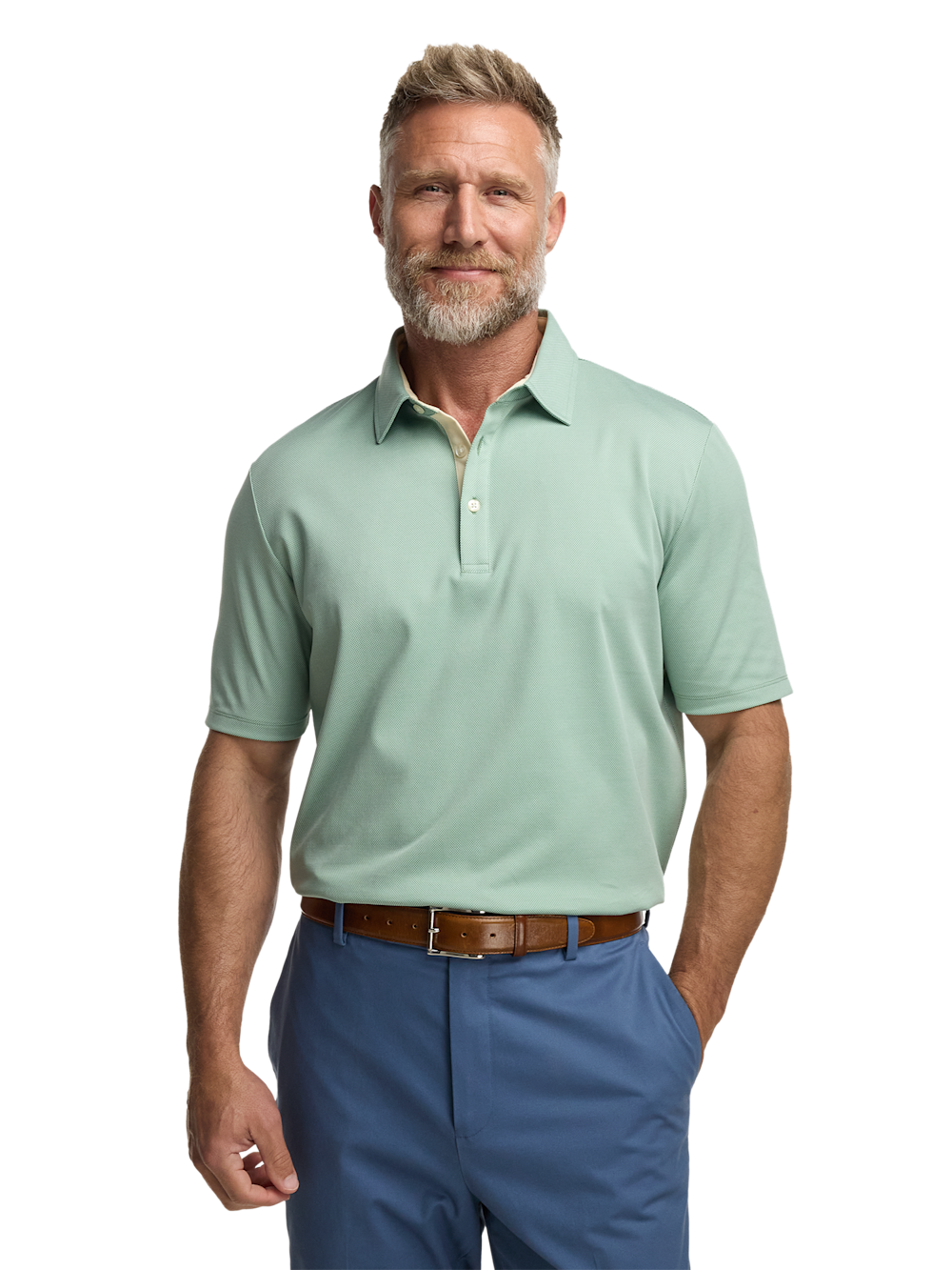 Alternate Image of Cotton Blend Three Button Polo-4