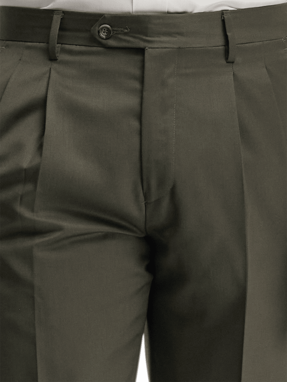 Alternate Image of Wool Gabardine Pants-2#model_pleated front