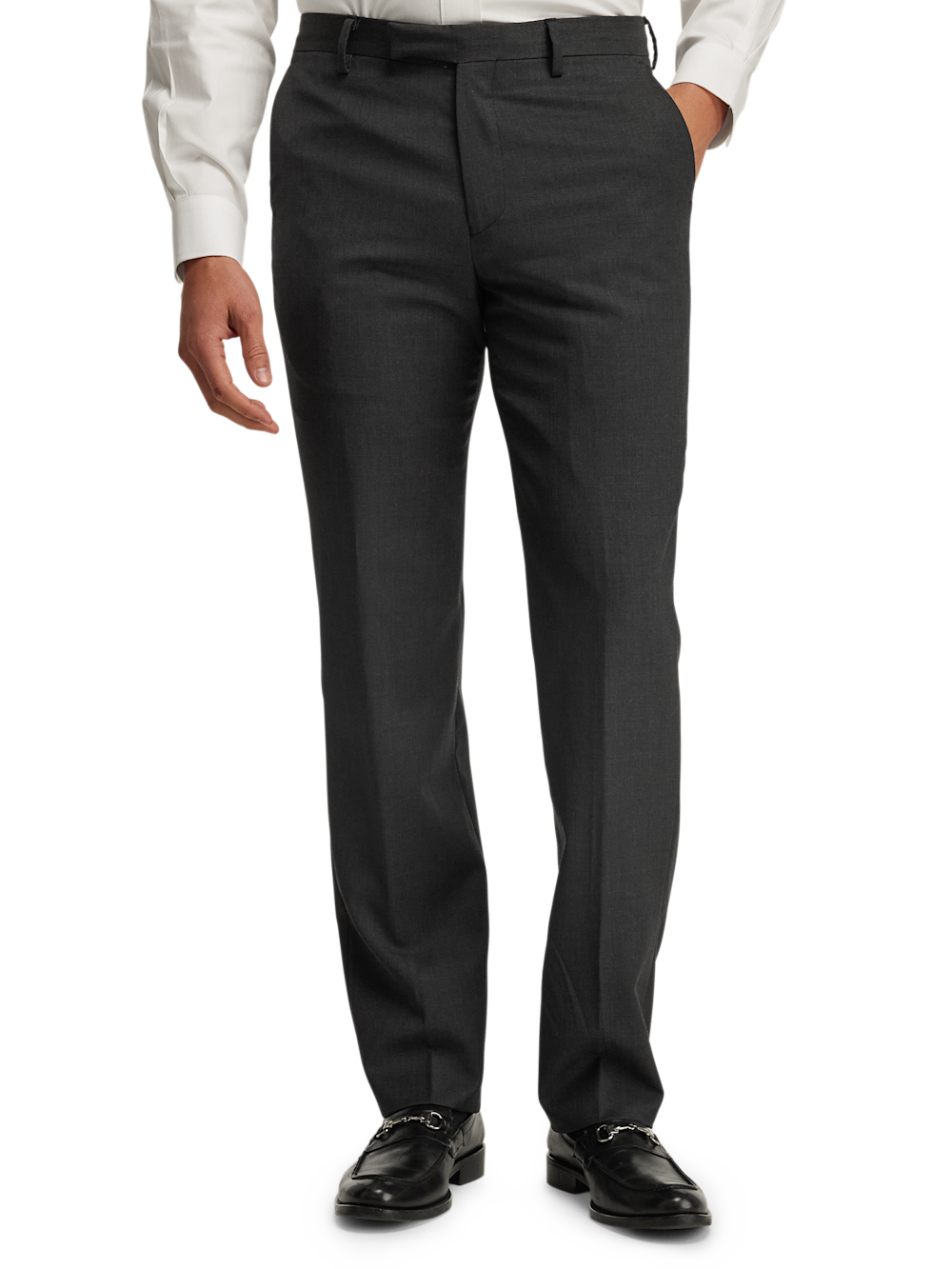 Alternate Image of Wool Gabardine Pants-2#model_flat front