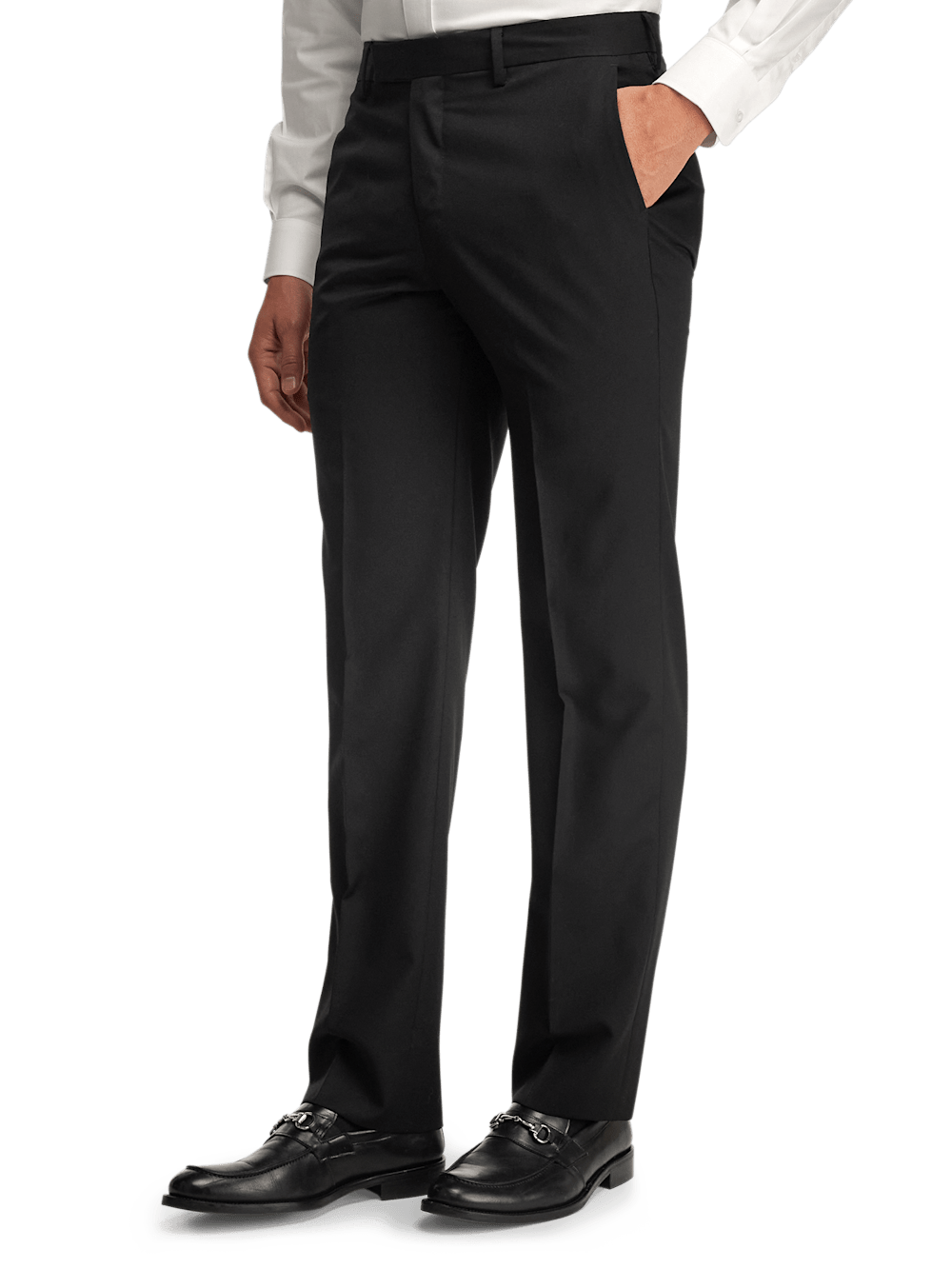 Alternate Image of Wool Gabardine Pants-3#model_flat front