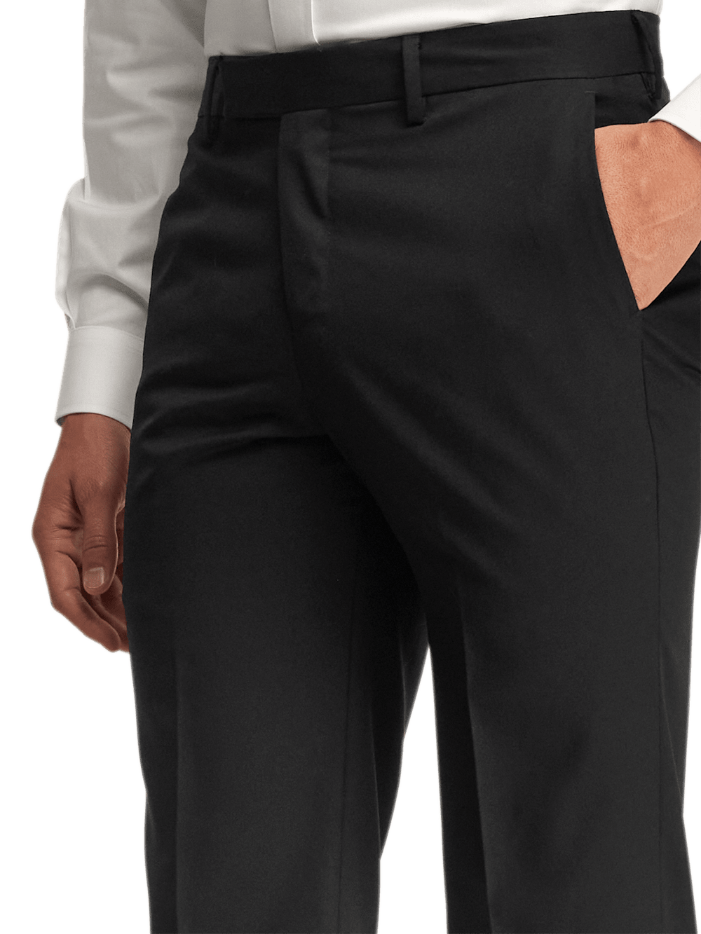 Alternate Image of Wool Gabardine Pants-4#model_flat front