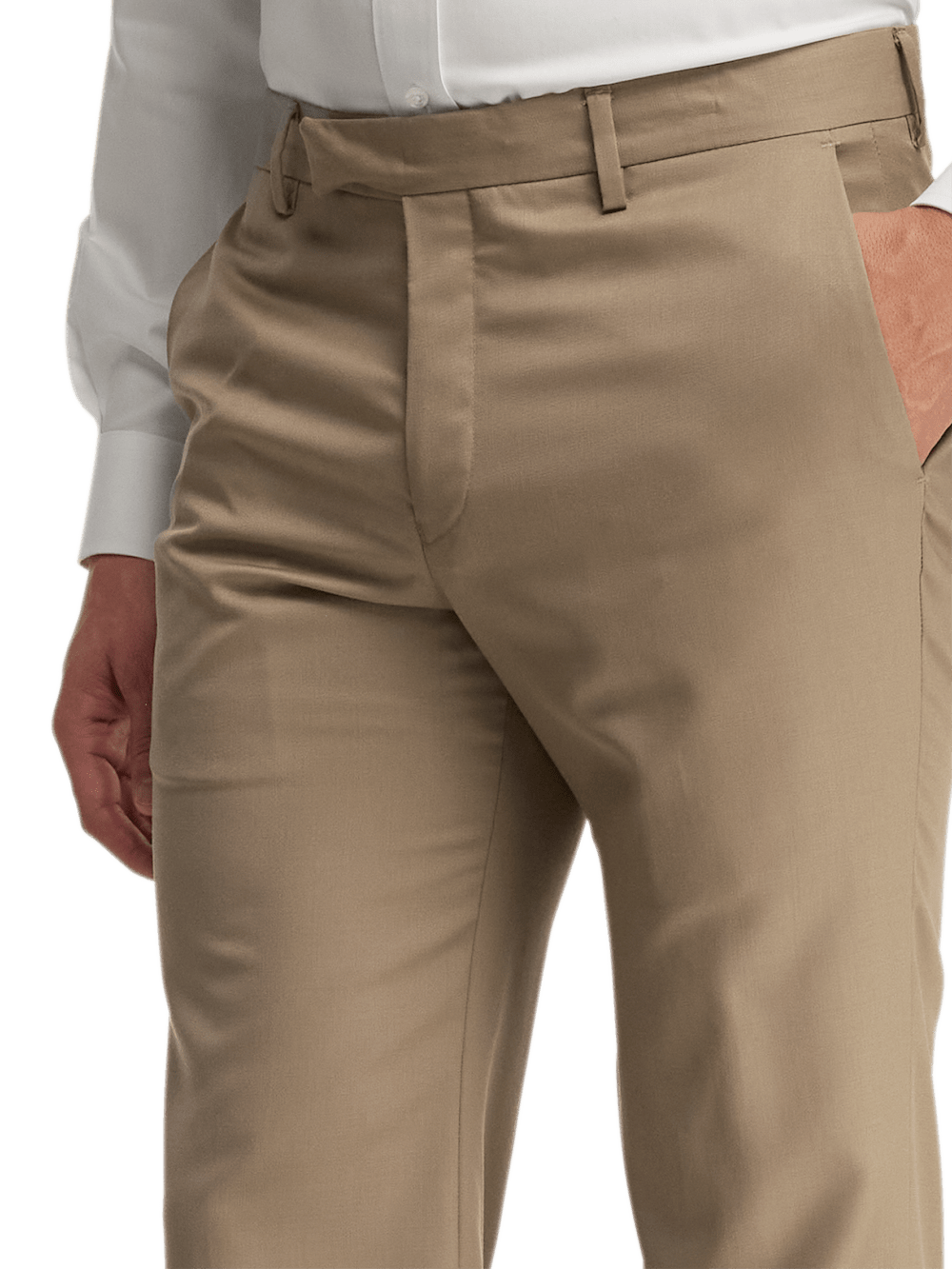 Alternate Image of Wool Gabardine Pants-4#model_flat front