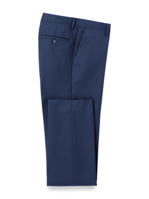Wool Gabardine Pants - Bright Navy