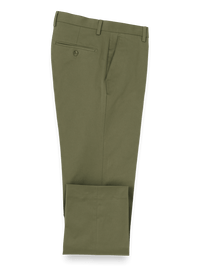 Cotton Stretch Twill Pants - Olive