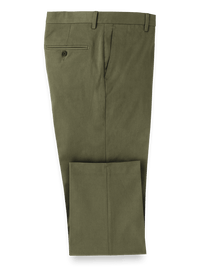 Cotton Stretch Twill Pants - Dark Olive