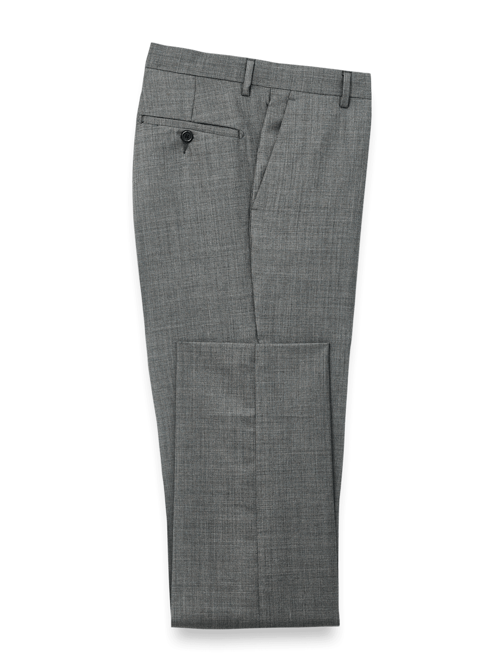 Product Image of Wool Sharkskin Pants-Charcoal#model_flat front