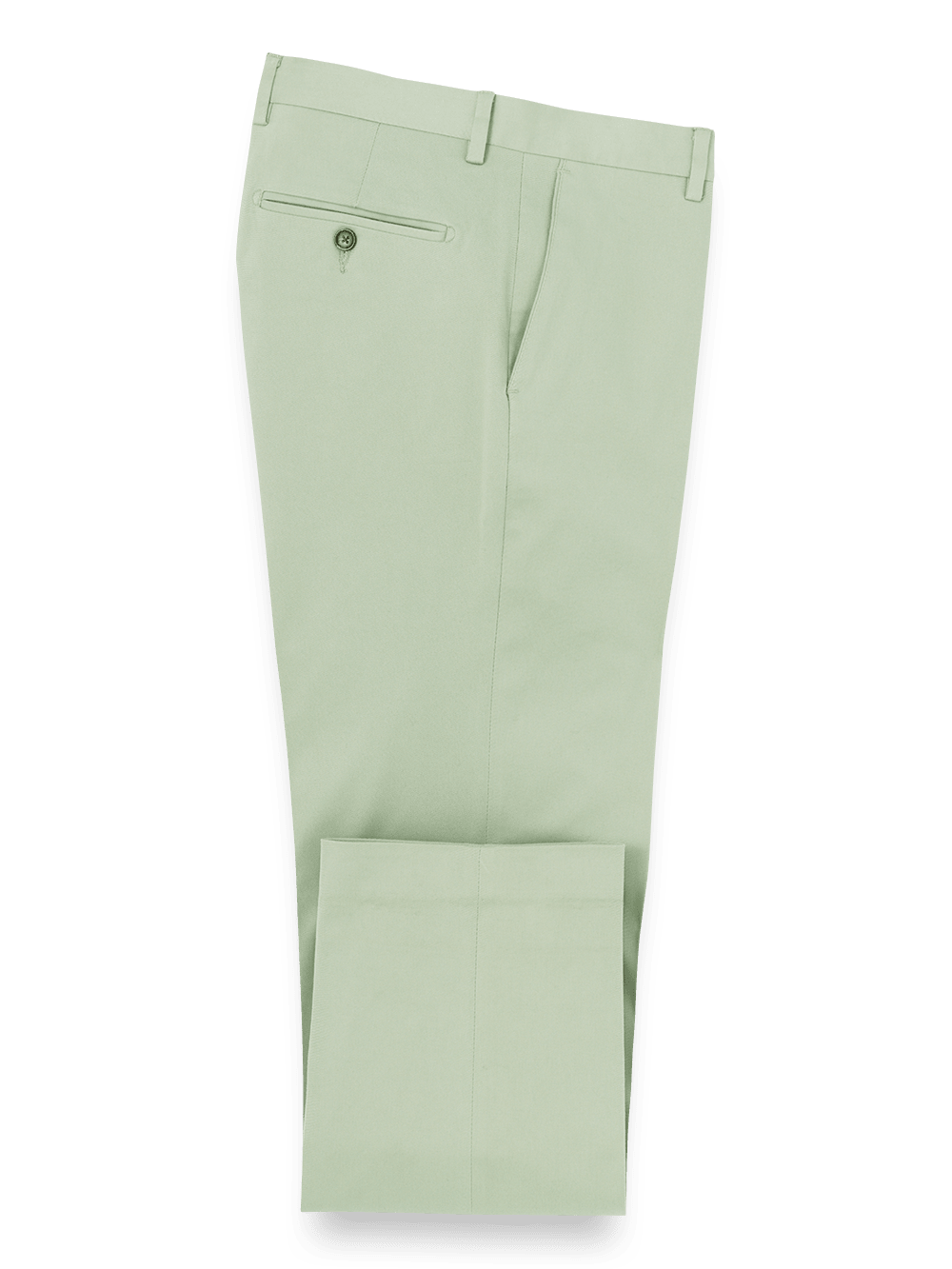 Product Image of Cotton Stretch Twill Pants-Moss#model_flat front