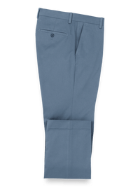 Cotton Stretch Twill Pants - Blue