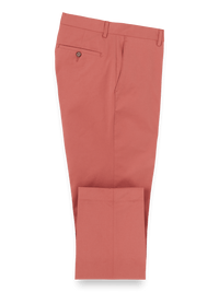 Cotton Stretch Twill Pants - Rose