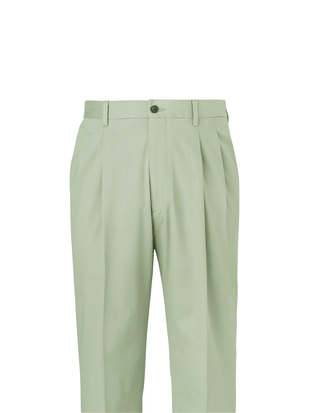 Alternate Image of Cotton Stretch Twill Pants-1#model_pleated front