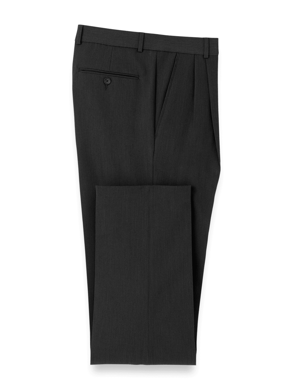 Product Image of Comfort Stretch Travel Pants-Black#model_pleated front