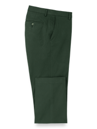 Cotton Stretch Twill Pants - Dark Green