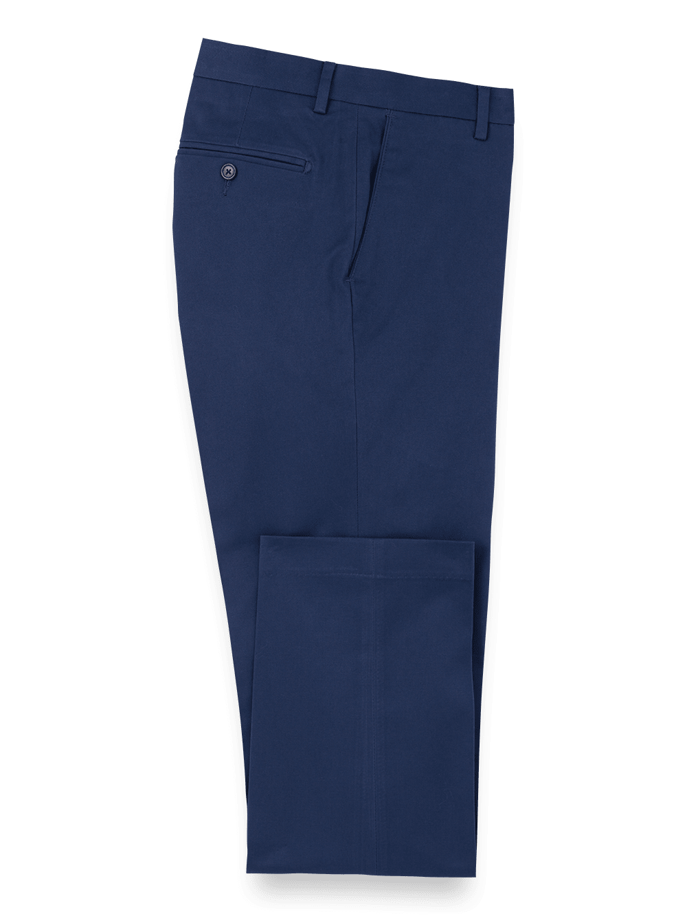 Product Image of Cotton Stretch Twill Pants-Bright Navy#model_flat front