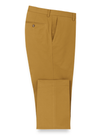 Cotton Stretch Twill Pants - Dark Gold