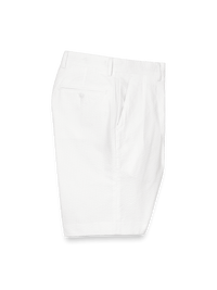 Cotton Seersucker Shorts - White