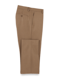 Wool Gabardine Pants - Light Brown