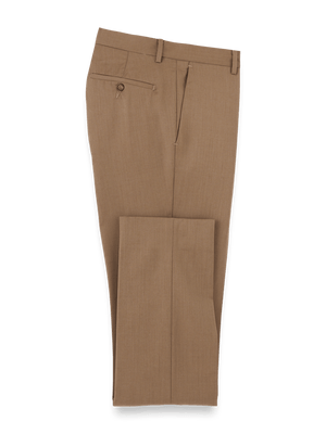 Wool Gabardine Pants - Light Brown
