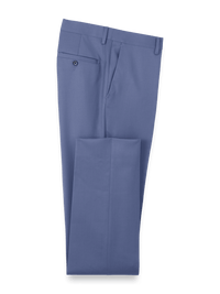 Wool Gabardine Pants - Postal Blue