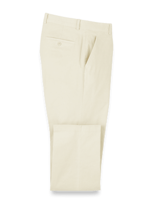 Cotton Stretch Corduroy Pants - Winter White