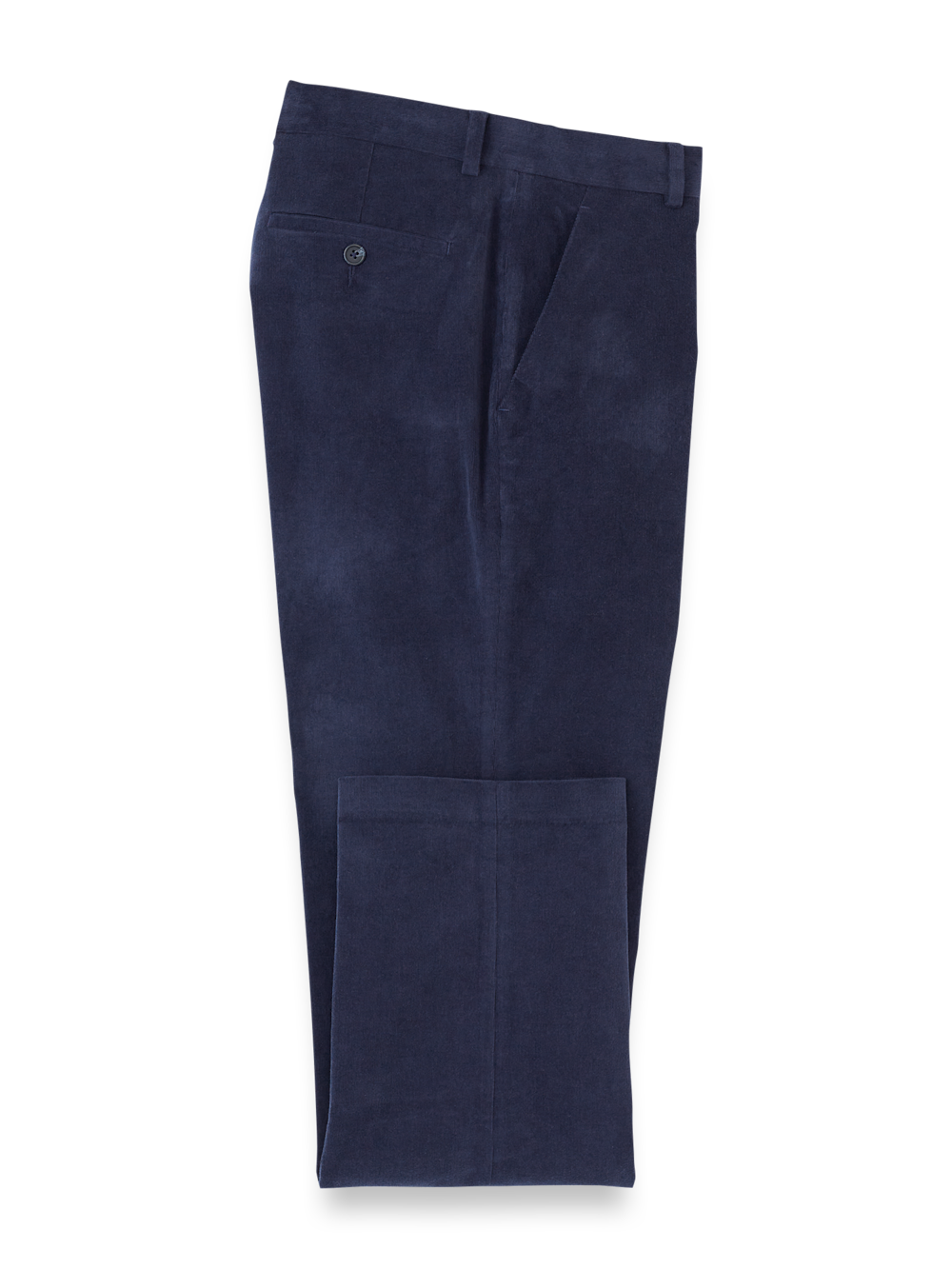Product Image of Cotton Stretch Corduroy Pant-Blue#model_flat front