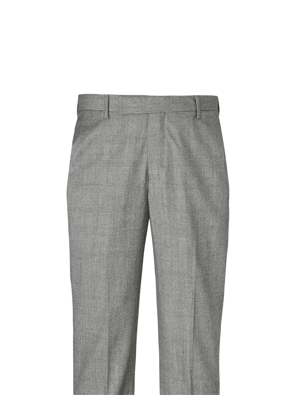 Alternate Image of Wool Flannel Plaid Pants-1#model_flat front