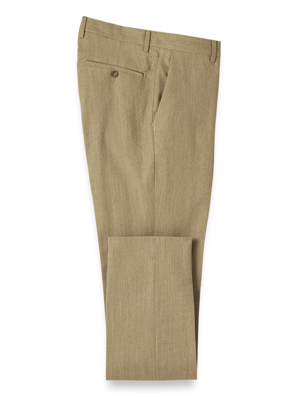 Product Image of Wool Flannel Pants-Camel#model_flat front