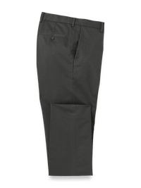 Non-Iron Cotton Stretch Twill Pant - Charcoal