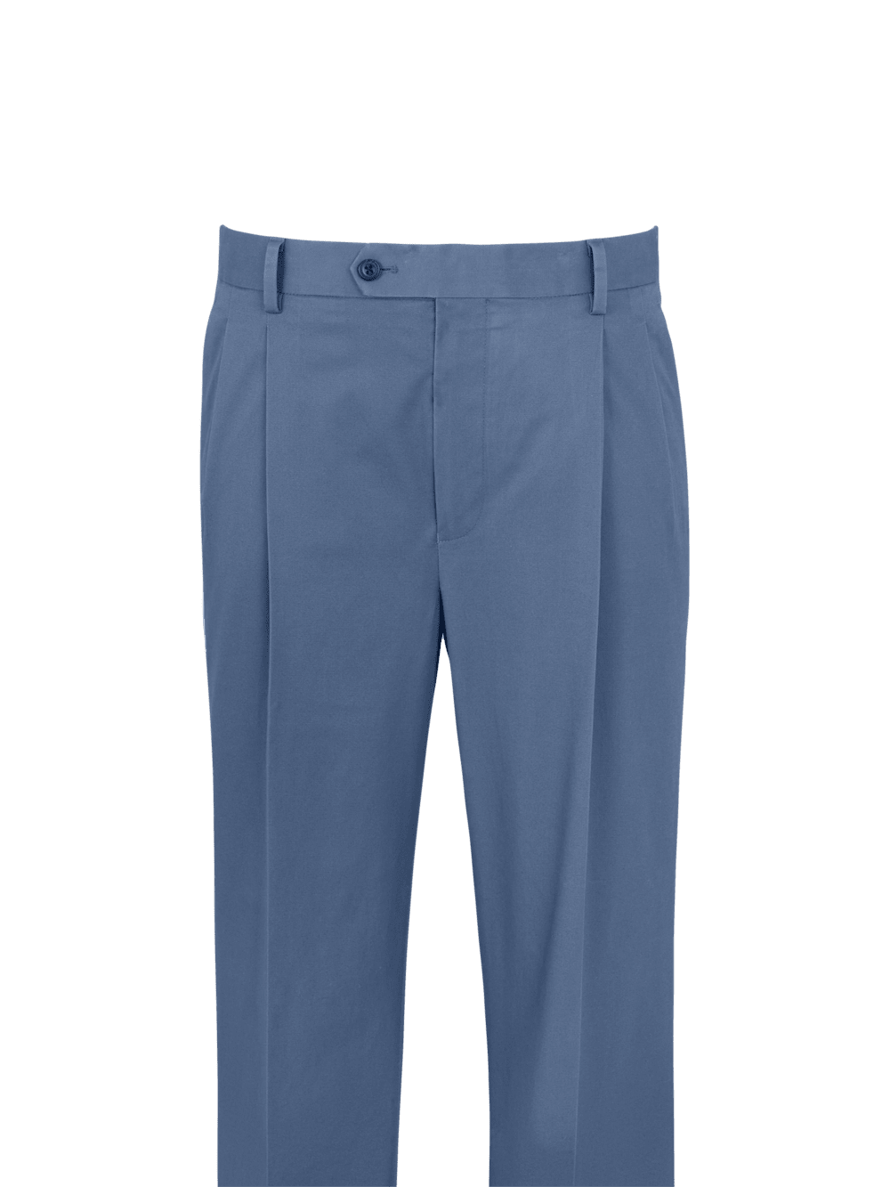 Alternate Image of Non-iron Cotton Stretch Twill Pants-1#model_pleated front