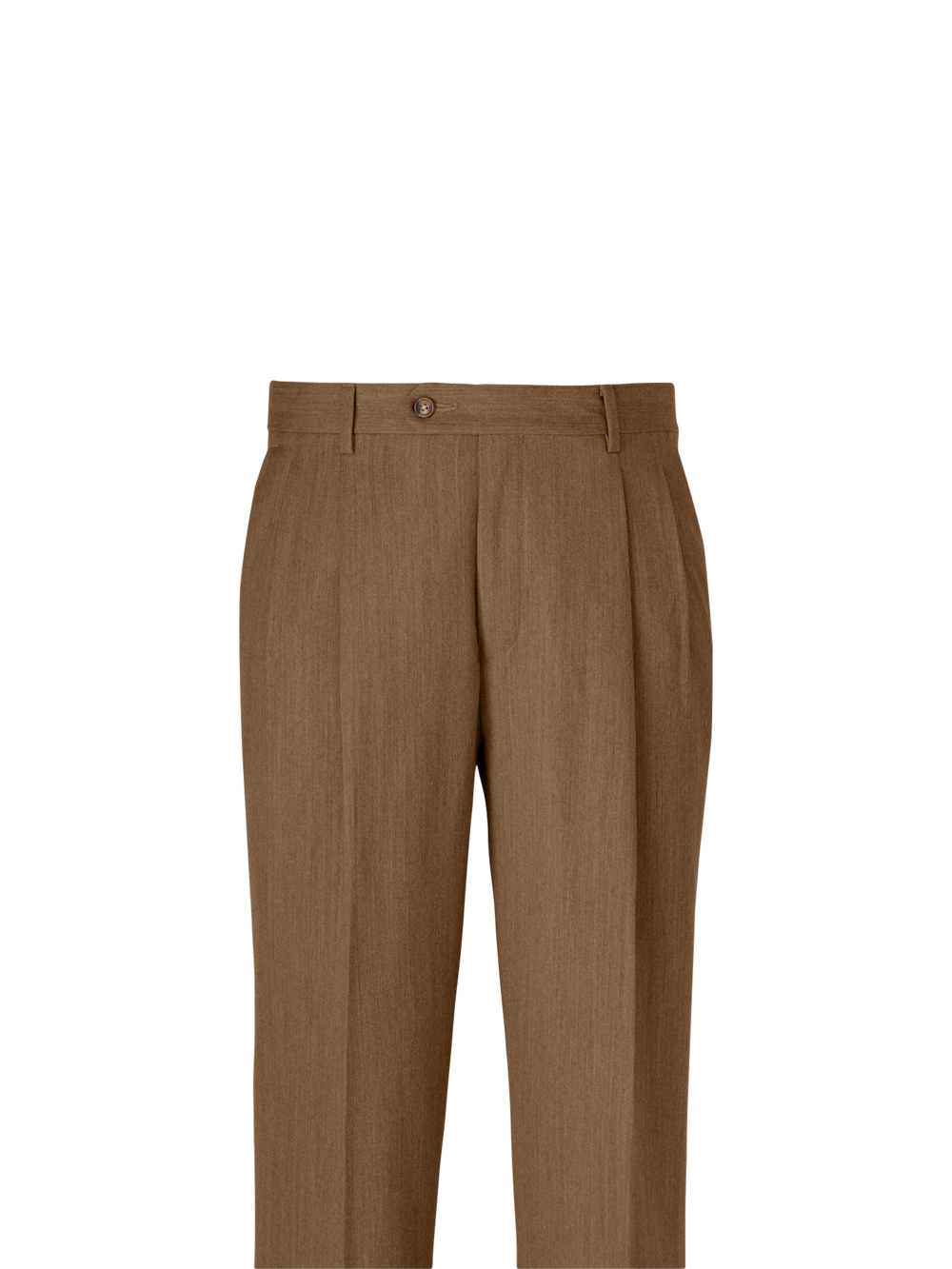 Alternate Image of Wool Flannel Solid Pants-1#model_pleated front