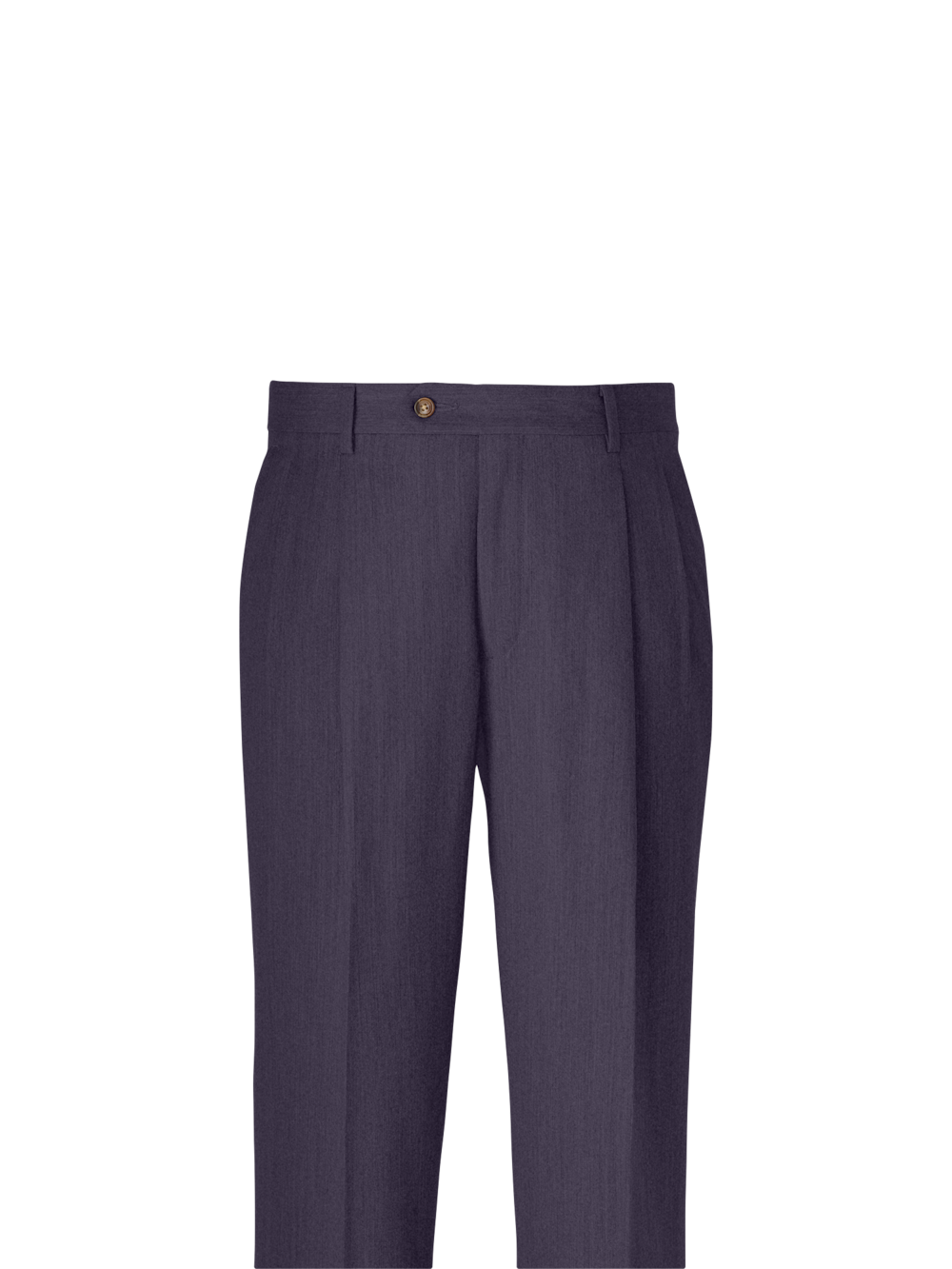 Alternate Image of Wool Flannel Solid Pants-1#model_pleated front