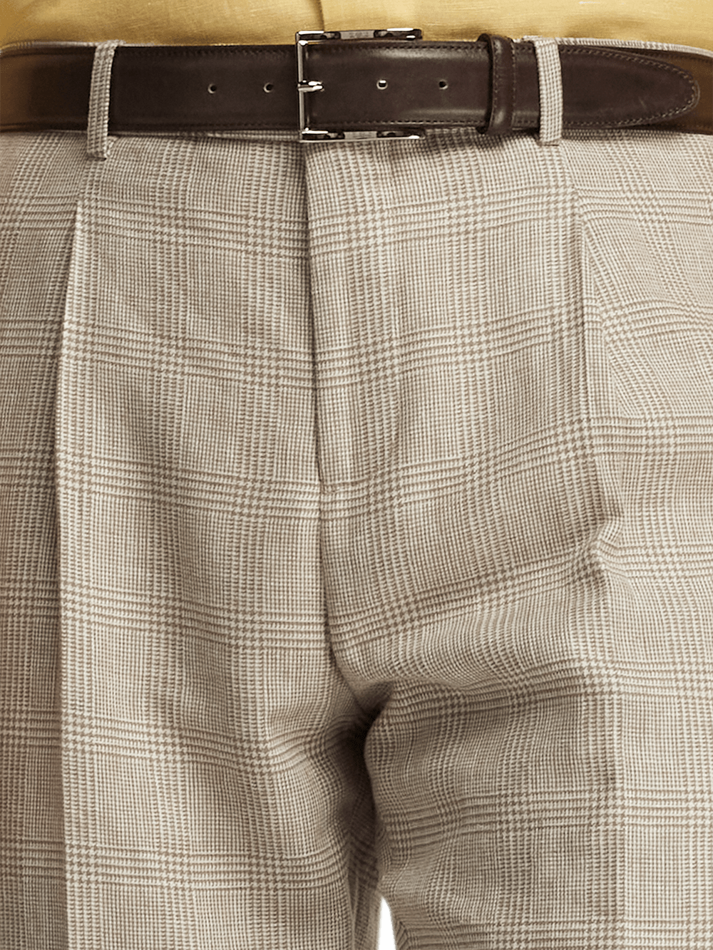 Alternate Image of Linen Blend Plaid Single Pleat Suit Pants-2