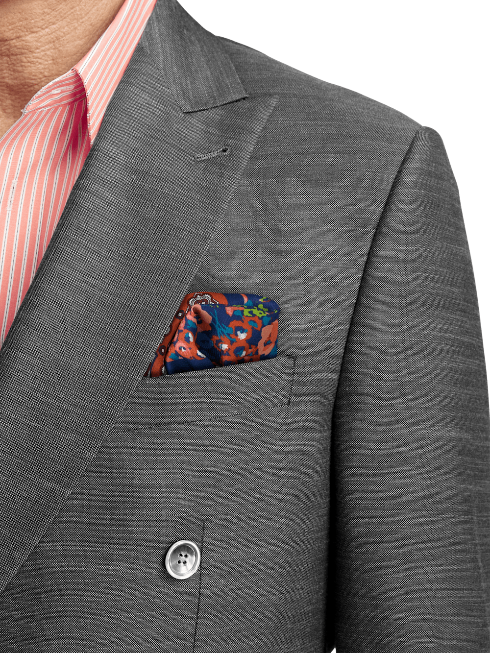 Alternate Image of Performance Blend Double Breasted Peak Lapel Suit Jacket-5