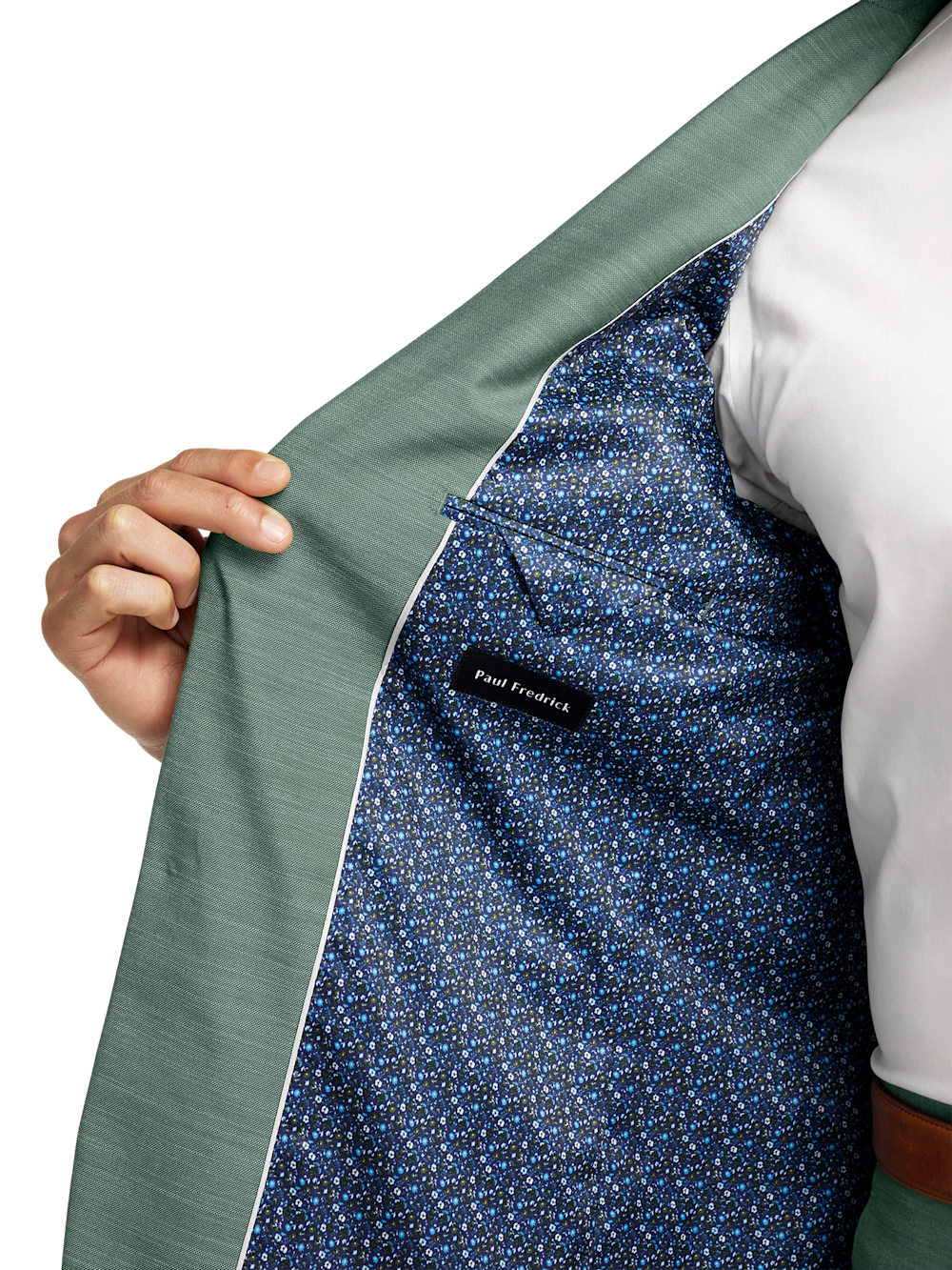 Alternate Image of Performance Blend Double Breasted Peak Lapel Suit Jacket-3