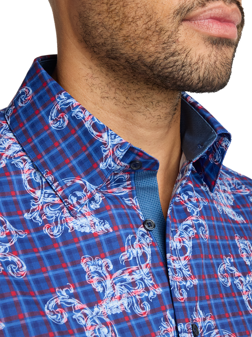 Alternate Image of Performance Stretch Check Casual Shirt-2