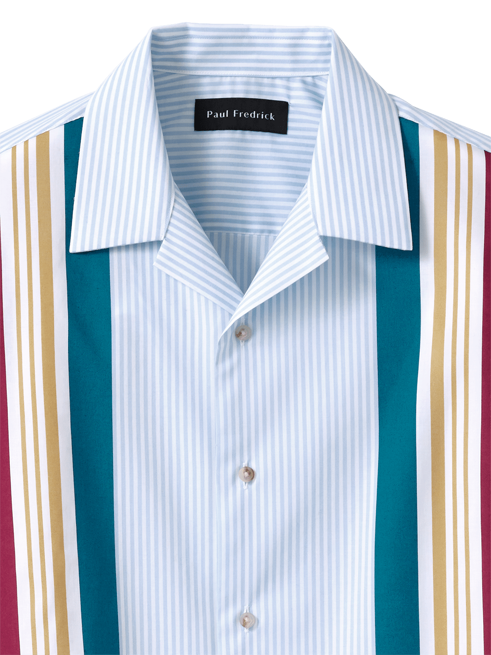 Alternate Image of Cotton Stripe Print Casual Shirt-1