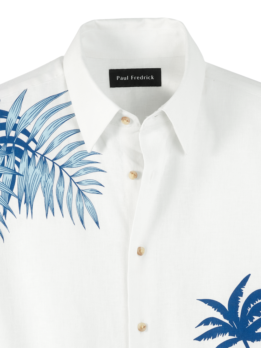 Alternate Image of Linen Blend Botanical Print Casual Shirt-5