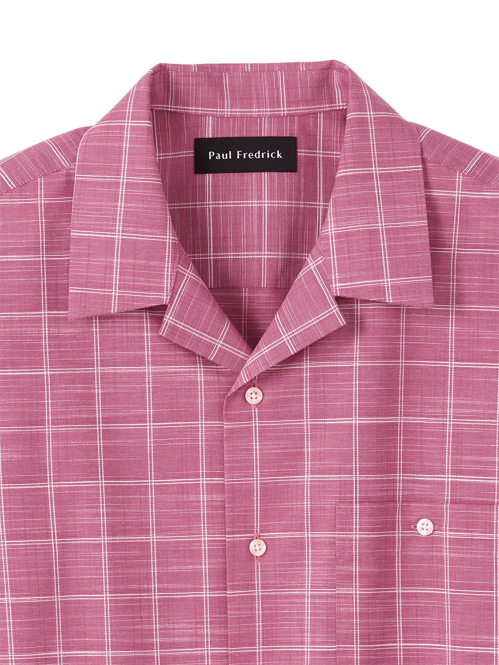 Alternate Image of Cotton Windowpane Casual Shirt-1