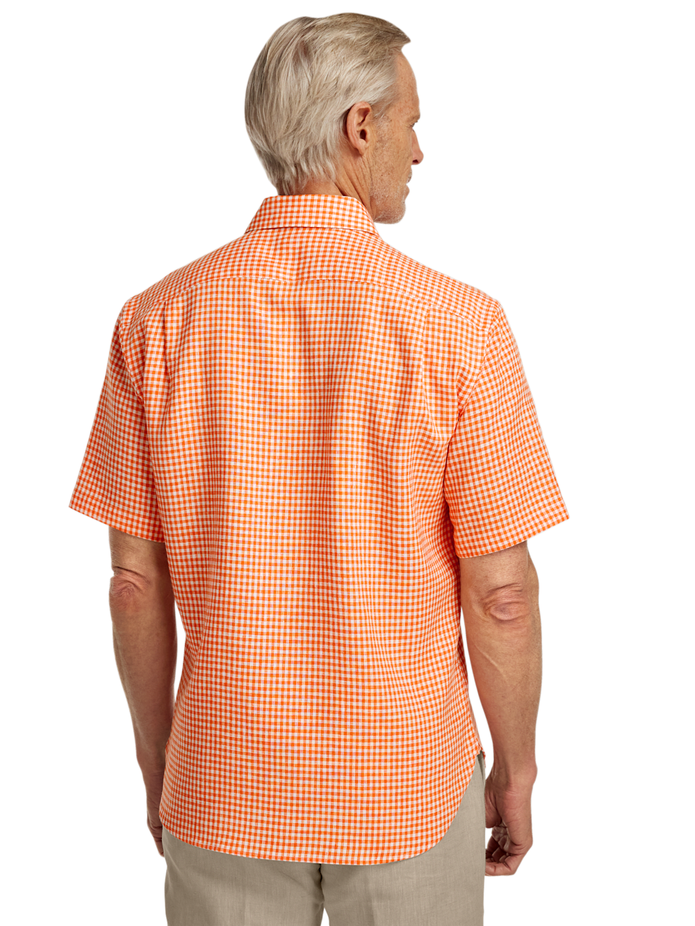 Alternate Image of Linen Gingham Check Casual Shirt-4