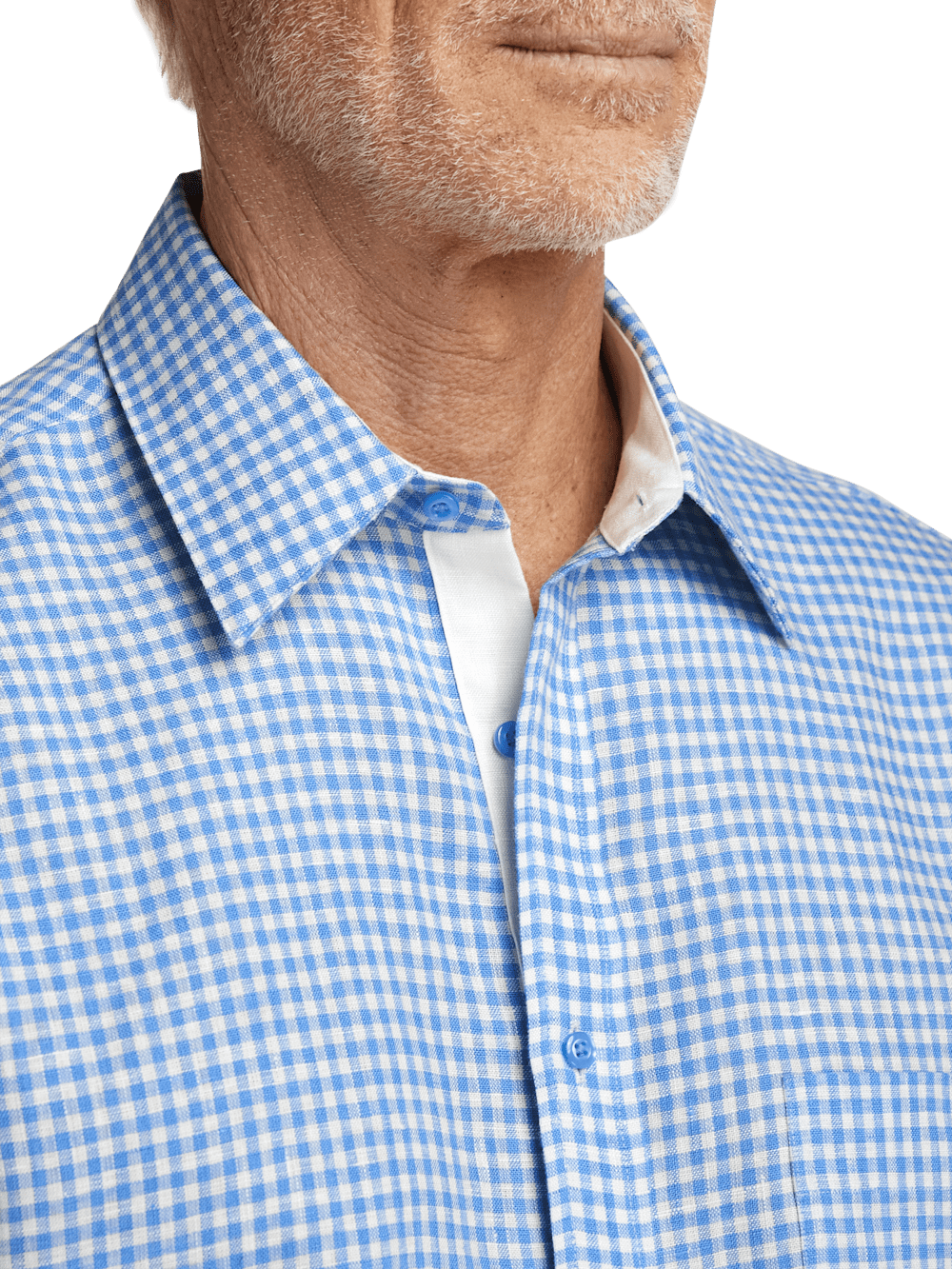 Alternate Image of Linen Gingham Check Casual Shirt-2