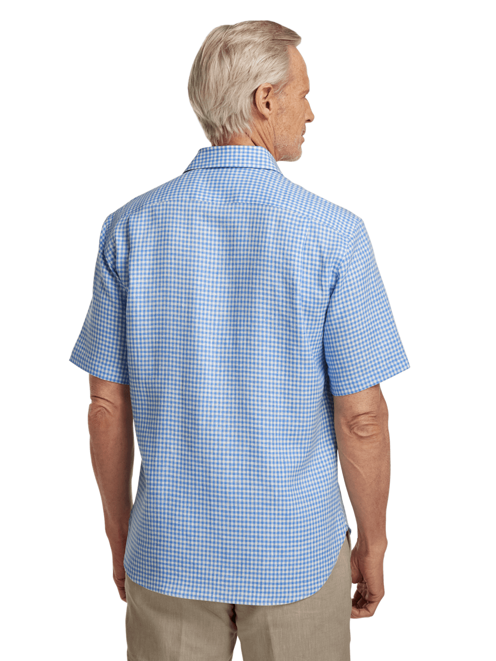Alternate Image of Linen Gingham Check Casual Shirt-4