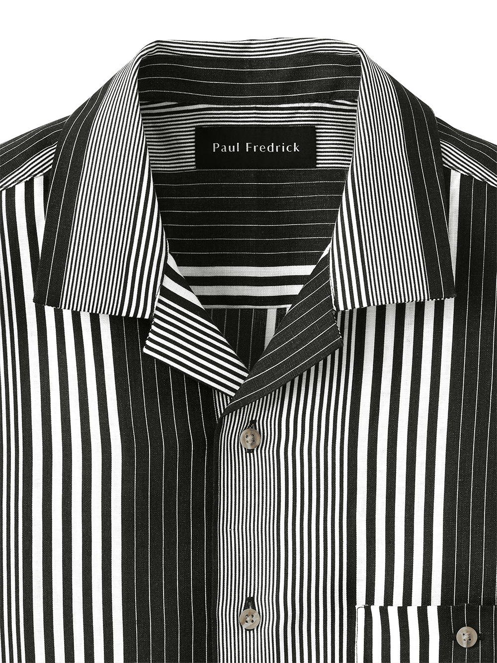 Alternate Image of Linen Stripe Print Casual Shirt-5