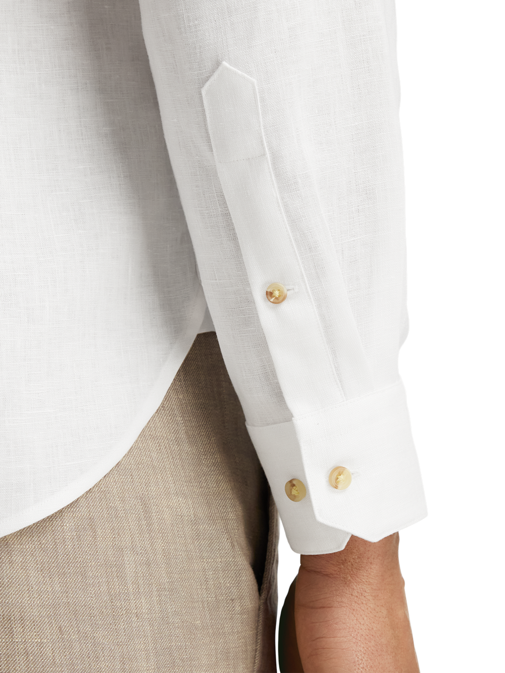 Alternate Image of Linen Blend Print Panel Casual Shirt-3