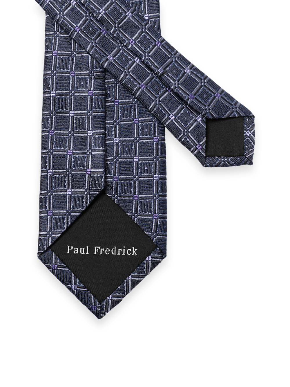 Alternate Image of Geometric Woven Silk Tie-2
