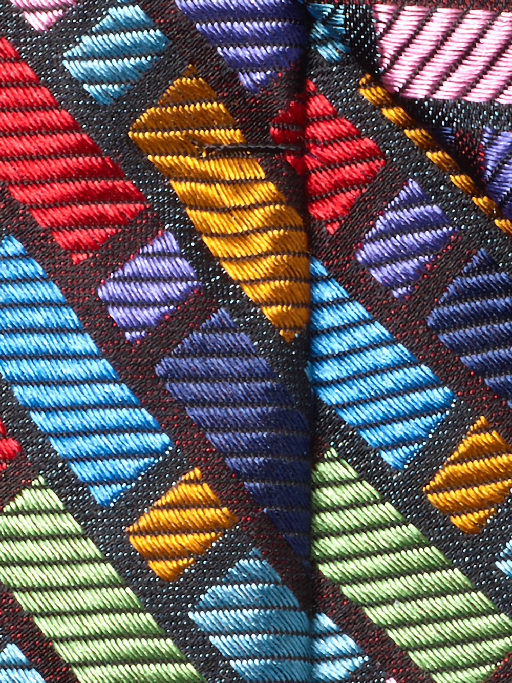 Alternate Image of Geometric Woven Silk Tie-3