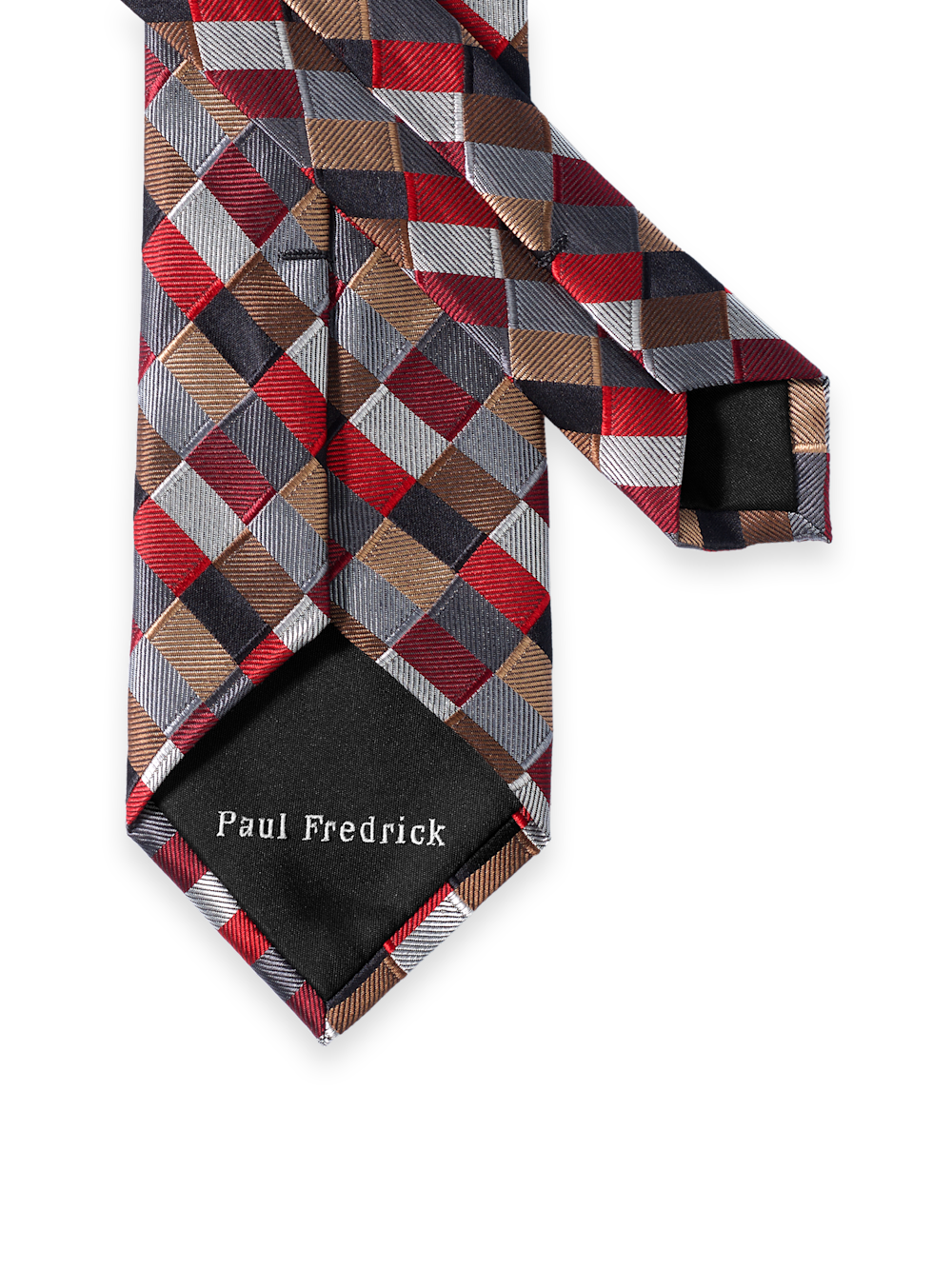 Alternate Image of Geometric Woven Silk Tie-2