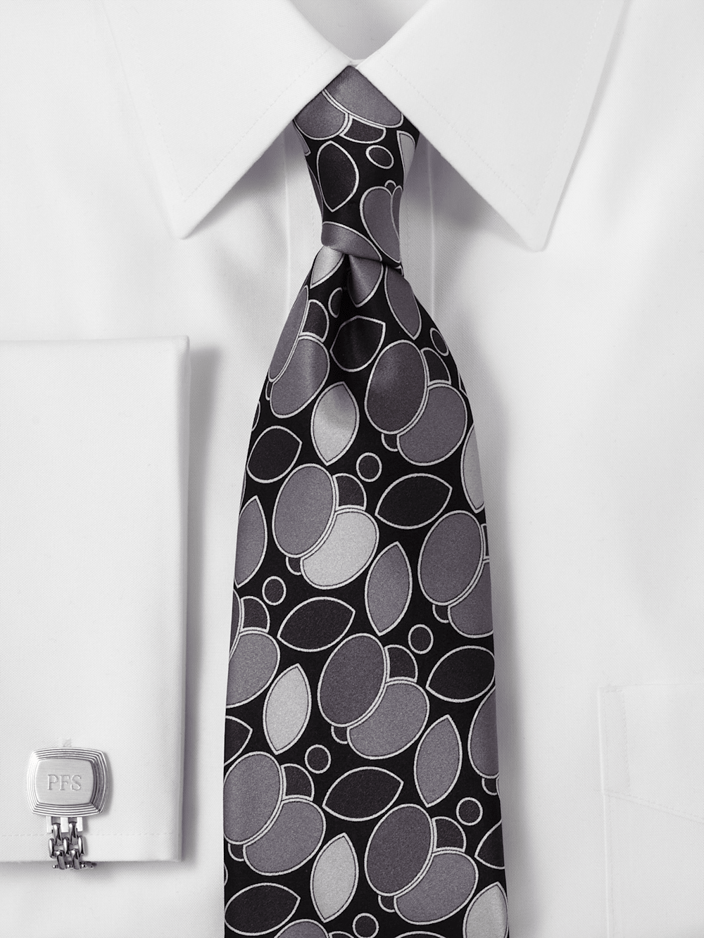 Alternate Image of Medallion Printed Italian Silk Tie-1